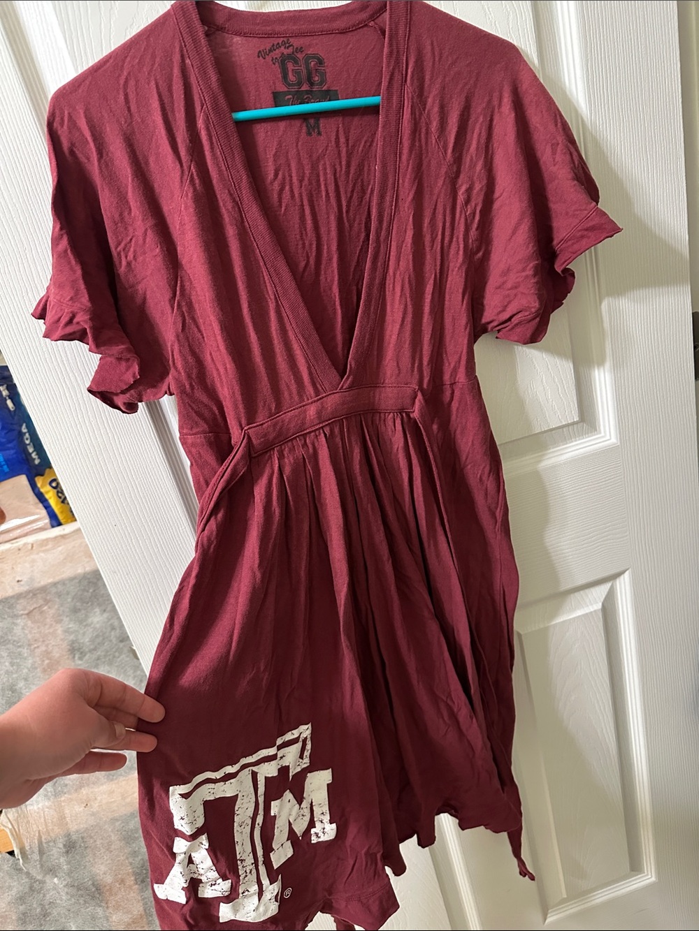 Texas A&M Maroon V-Neck Dress